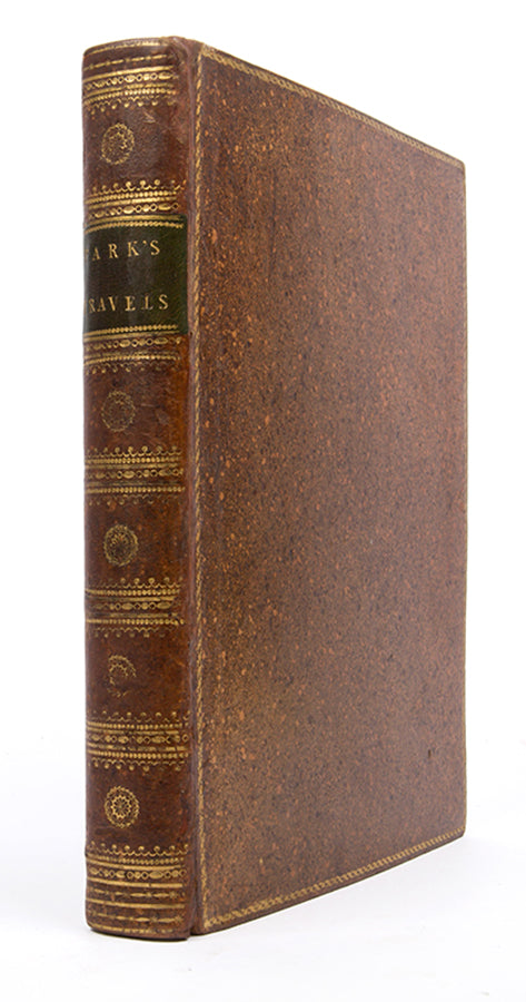 First edition of Mungo Park's Travels in the Interior Districts of Africa, one of the most important and influential books dealing with the exploration of the interior of Africa.