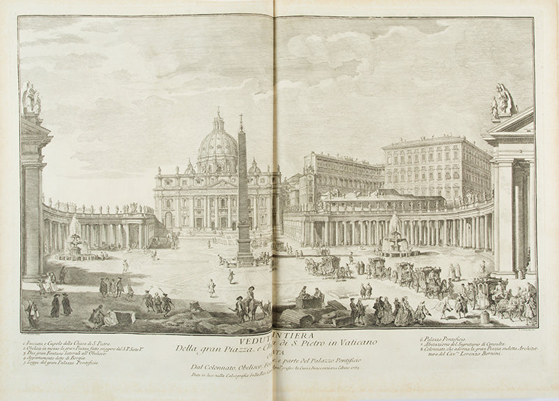 Francescos Panini's Vedute delle Quattro Principali Basiliche e Monumenti di Roma nel XVIII Secolo, with 40 double page engravings, more than the Getty or the Calcografia Nazionale copies.