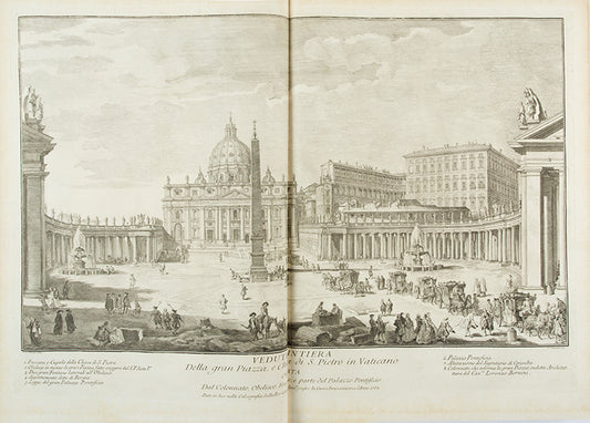 Francescos Panini's Vedute delle Quattro Principali Basiliche e Monumenti di Roma nel XVIII Secolo, with 40 double page engravings, more than the Getty or the Calcografia Nazionale copies.