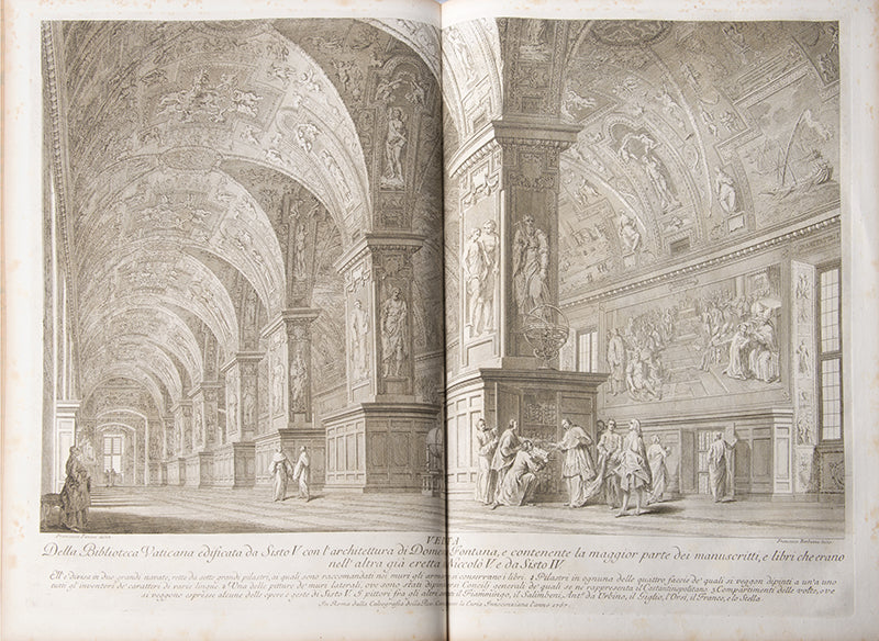 Francescos Panini's Vedute delle Quattro Principali Basiliche e Monumenti di Roma nel XVIII Secolo, with 40 double page engravings, more than the Getty or the Calcografia Nazionale copies.