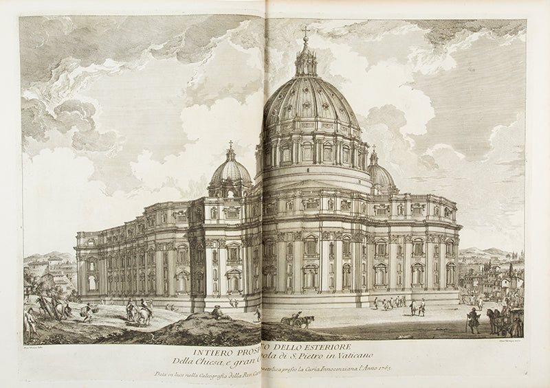 Francescos Panini's Vedute delle Quattro Principali Basiliche e Monumenti di Roma nel XVIII Secolo, with 40 double page engravings, more than the Getty or the Calcografia Nazionale copies.