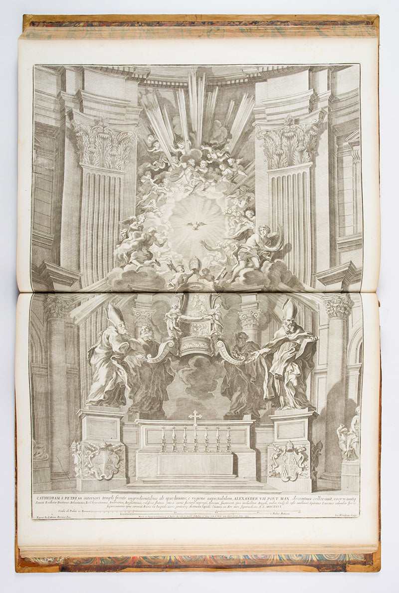 Francescos Panini's Vedute delle Quattro Principali Basiliche e Monumenti di Roma nel XVIII Secolo, with 40 double page engravings, more than the Getty or the Calcografia Nazionale copies.