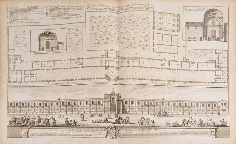 Francescos Panini's Vedute delle Quattro Principali Basiliche e Monumenti di Roma nel XVIII Secolo, with 40 double page engravings, more than the Getty or the Calcografia Nazionale copies.