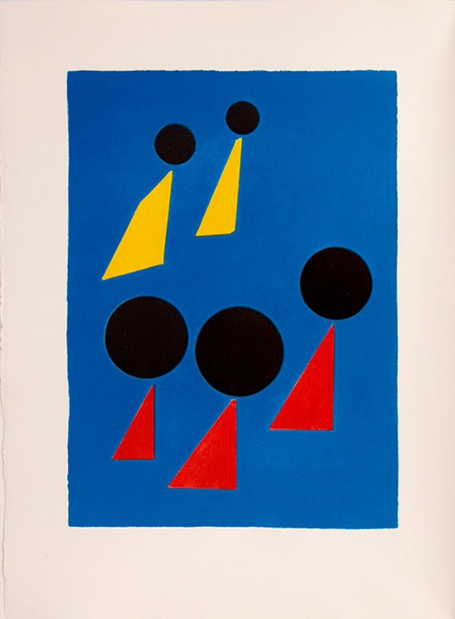 Presentation copy inscribed by Calder to Gerald Cramer. A fine example of the complete portfolio.