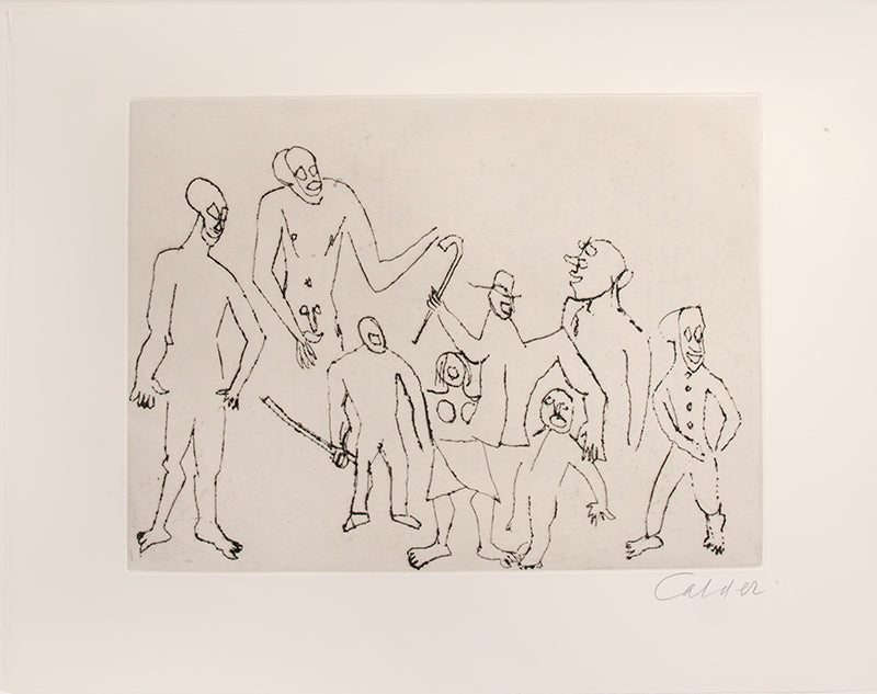 A fine example of the complete portfolio of Calder's illustrations for Cumming's play Santa Claus.