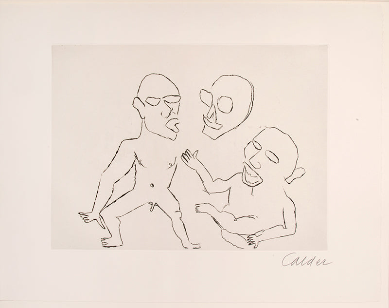 A fine example of the complete portfolio of Calder's illustrations for Cumming's play Santa Claus.