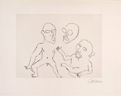 A fine example of the complete portfolio of Calder's illustrations for Cumming's play Santa Claus.