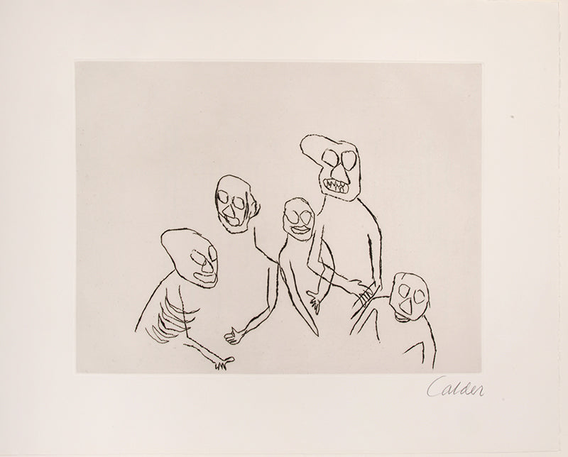 A fine example of the complete portfolio of Calder's illustrations for Cumming's play Santa Claus.