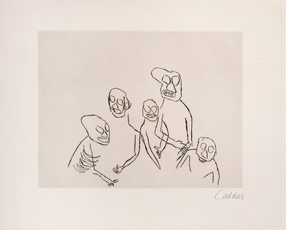 A fine example of the complete portfolio of Calder's illustrations for Cumming's play Santa Claus.