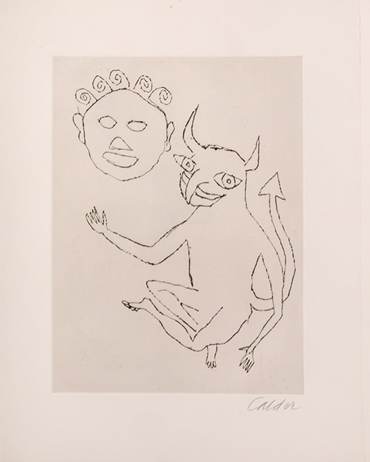 A fine example of the complete portfolio of Calder's illustrations for Cumming's play Santa Claus.