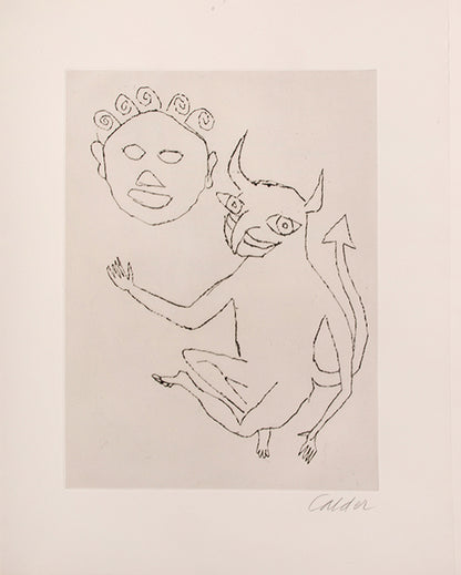 A fine example of the complete portfolio of Calder's illustrations for Cumming's play Santa Claus.