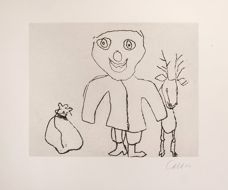 A fine example of the complete portfolio of Calder's illustrations for Cumming's play Santa Claus.