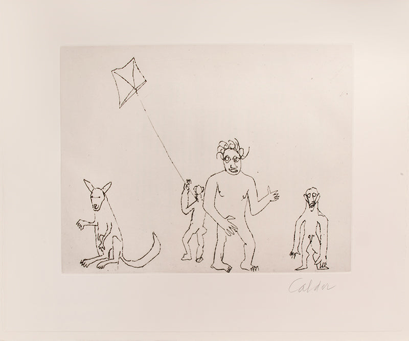 A fine example of the complete portfolio of Calder's illustrations for Cumming's play Santa Claus.