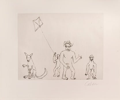 A fine example of the complete portfolio of Calder's illustrations for Cumming's play Santa Claus.
