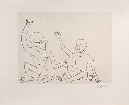 A fine example of the complete portfolio of Calder's illustrations for Cumming's play Santa Claus.