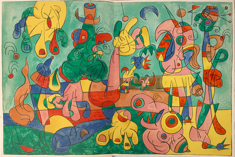 Rare surrealist illustrations by Miro; a key text of the Theatre of the Absurd.