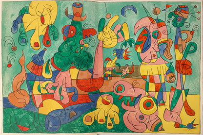Rare surrealist illustrations by Miro; a key text of the Theatre of the Absurd.