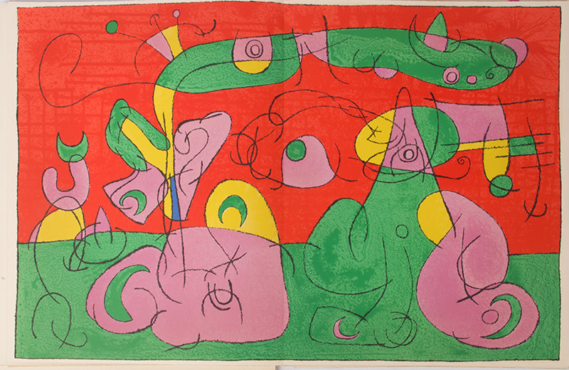 Rare surrealist illustrations by Miro; a key text of the Theatre of the Absurd.