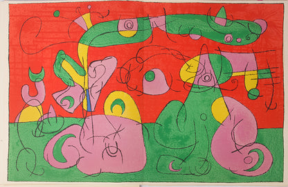 Rare surrealist illustrations by Miro; a key text of the Theatre of the Absurd.