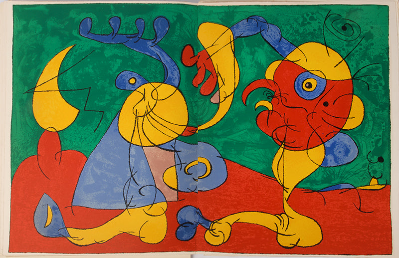 Rare surrealist illustrations by Miro; a key text of the Theatre of the Absurd.