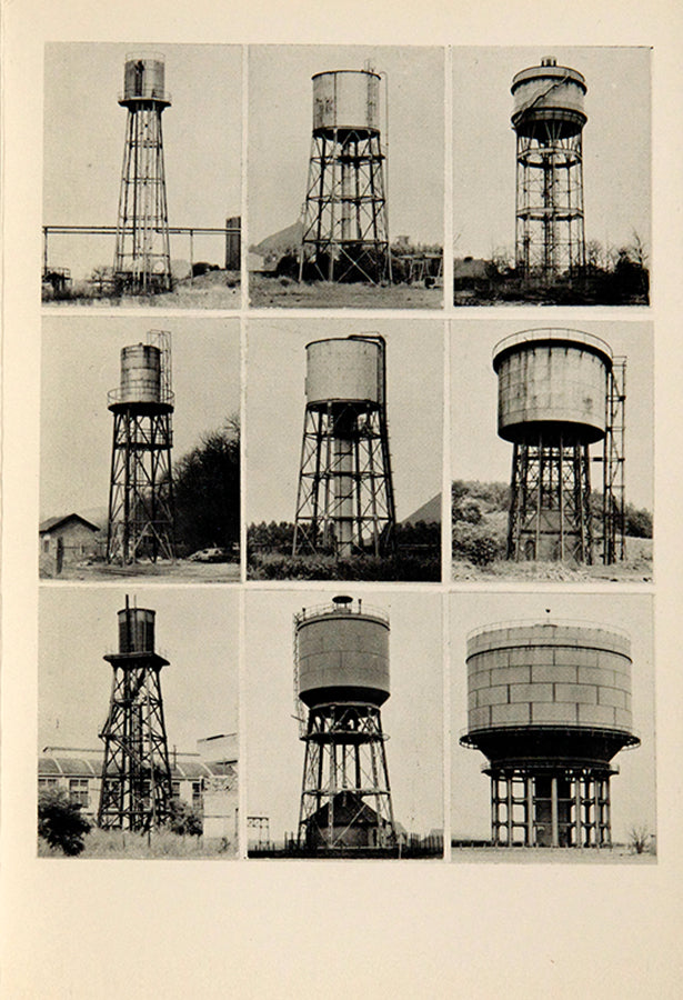 The first Bernd and Hilla Becher catalogue published by a gallery, issued to accompany their first exhibition at Sonnabend, New York.