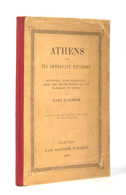 'This reprint from the second edition of Baedeker's Handbook to Greece (1894) is intended for sale solely within the kingdom of Greece.'