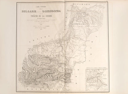 First French edition of Helmuth Moltke's Campagnes des Russes dans la Turquie, his history of the Russo-Turkish War of 1828–1829, with the rare atlas volume. 