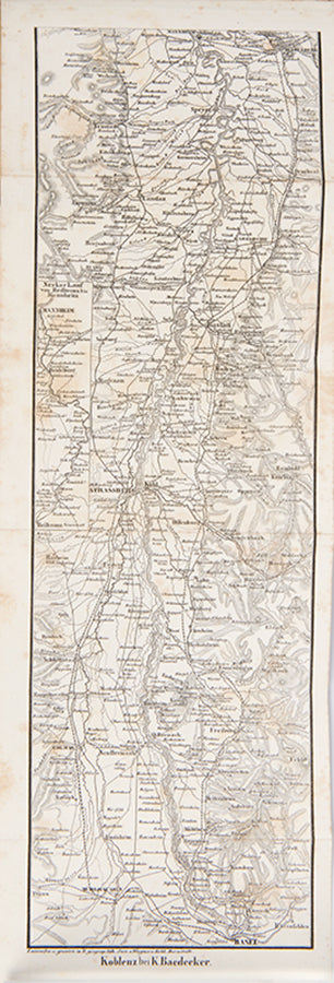 First true French Baedeker in original Biedermeir boards.