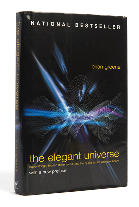 An inscribed second edition of physicist Brian Greene's bestselling popular science book The Elegant Universe. 