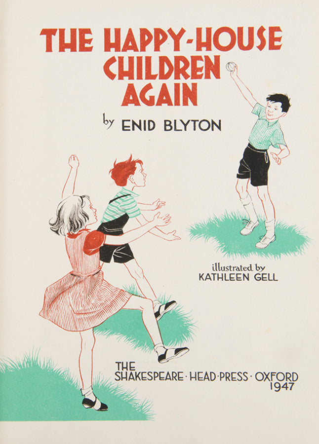 Happy House Children Again, and Enid Blyton story of Jack, Jane and Benji and their encounter with the next-door neighbours' niece and nephew