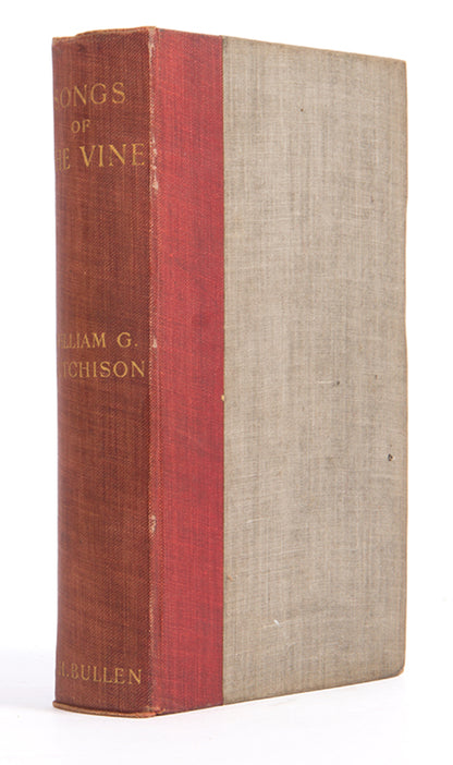 The first edition of William Hutchison's Songs of the Vine, a collection of poems on wine and drinking more generally