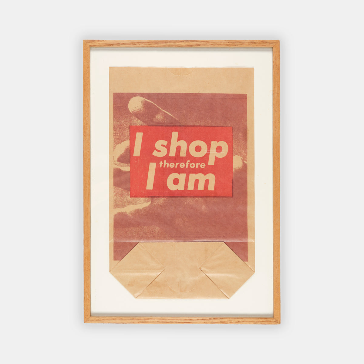 This Artists' multiple was produced as an ephemeral item for use during Barbara Kruger's 1990 exhibition at Kölnischer Kunstverein.