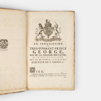 The second edition of Louis Renard's Poissons, Ecrevisses et Crabes, the first colour printed book on fish, among the rarest and most beautiful of all works of this type.