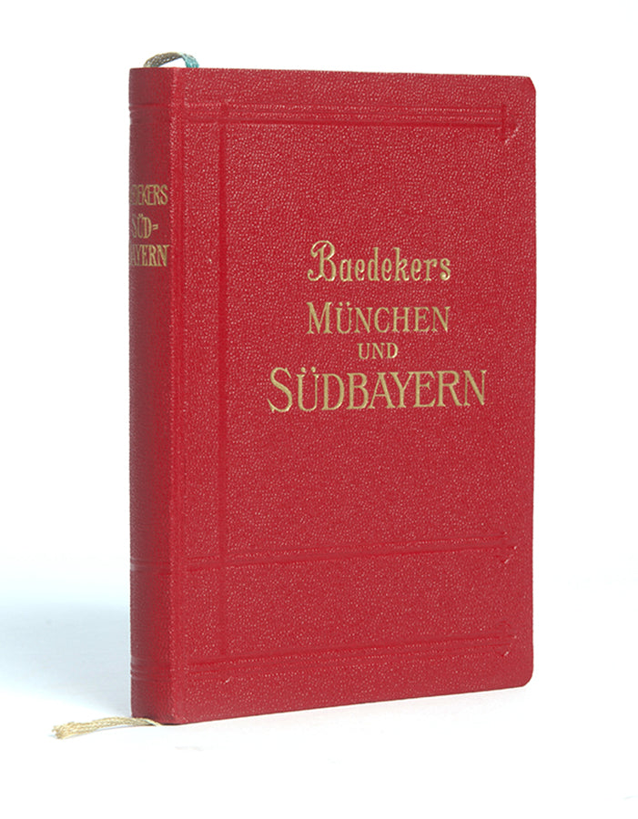 A rare paperback edition of Baedeker's German guidebook to Munich and South Bavaria.