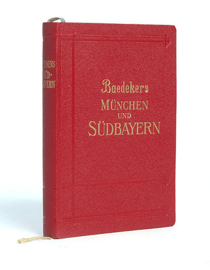 A rare paperback edition of Baedeker's German guidebook to Munich and South Bavaria.