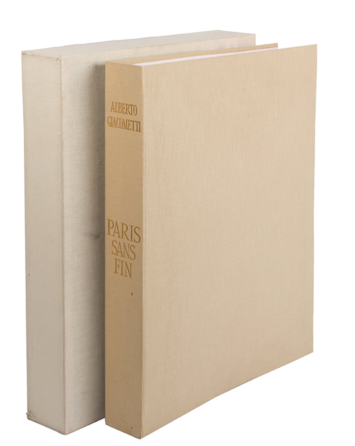 The first edition of Paris sans Fin, Giacometti's testament to art and modern life in his beloved city. 