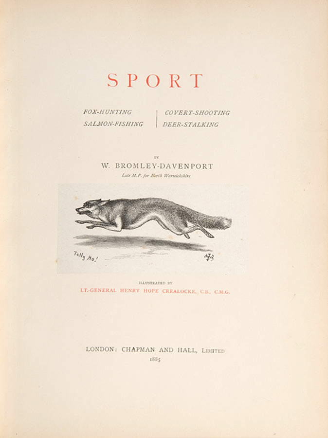 A handsome copy of William Bromley-Davenport's Sport, an illustrated classic, handsomely bound in red morocco gilt