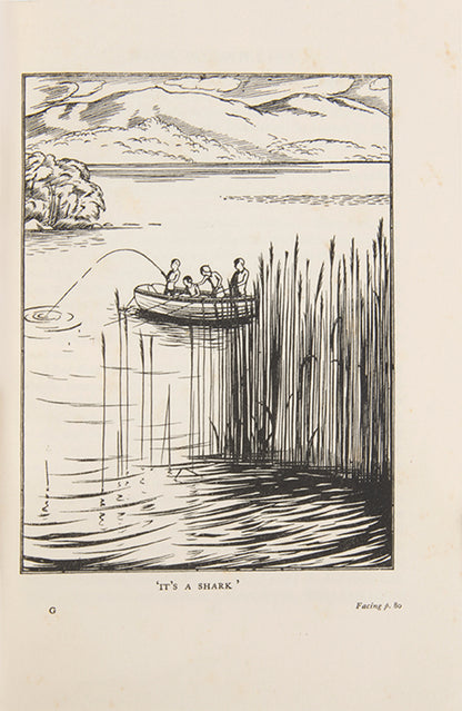 The first illustrated edition of Swallows and Amazons by Arthur Ransome, with illustrations by Clifford Webb