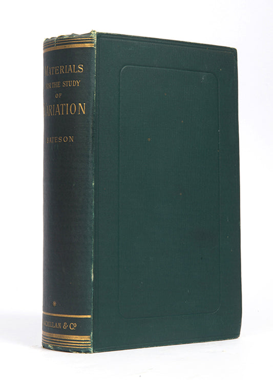 First edition of William Bateson's Materials for the Study of Variation, his most important book published before he became a founder of genetics.