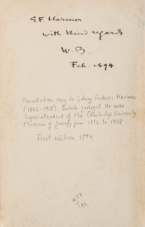 First edition of William Bateson's Materials for the Study of Variation, his most important book published before he became a founder of genetics.
