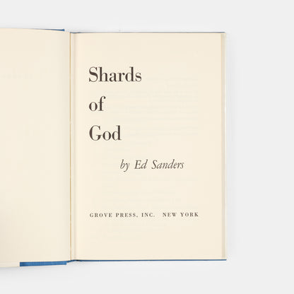 First edition of Shards of God by Ed Sanders.