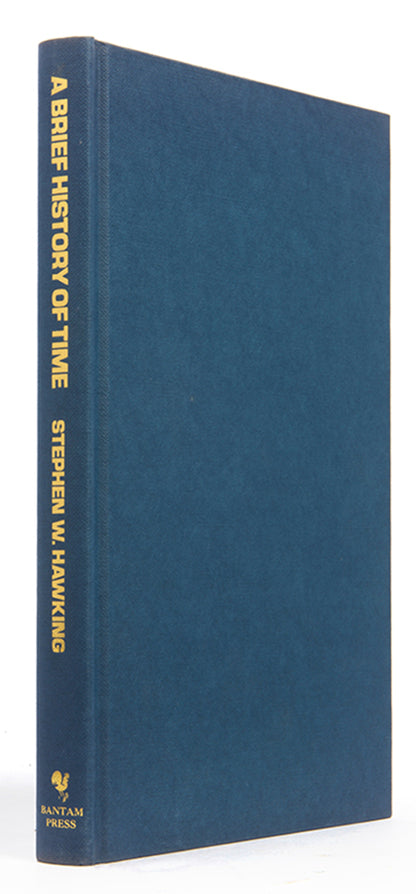 First edition, the corrected second printing, of Stephen Hawking's A Brief History of Time, one of the most successful popular science books ever published.