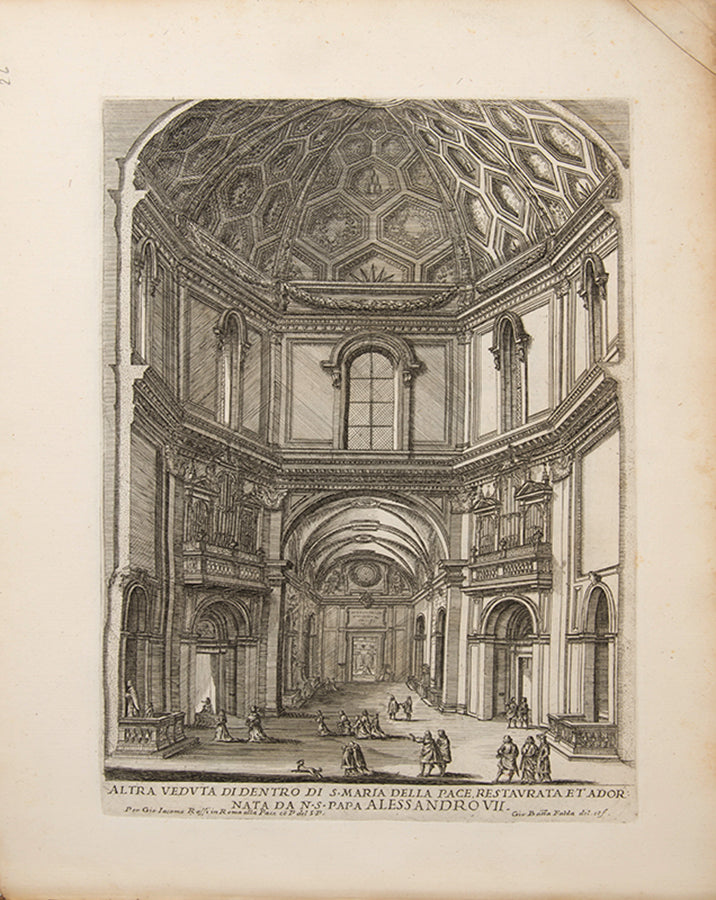 Complete copy of Falda's Il Nuovo Teatro delle Fabriche, et Edificii, in Prospettiva di Roma Moderna, and the first two parts (of four) of Le Fontane di Roma nelle piazze.