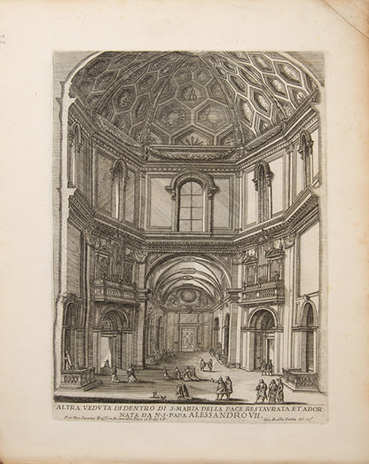 Complete copy of Falda's Il Nuovo Teatro delle Fabriche, et Edificii, in Prospettiva di Roma Moderna, and the first two parts (of four) of Le Fontane di Roma nelle piazze.