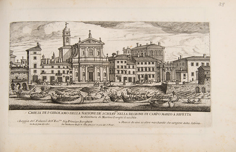 Complete copy of Falda's Il Nuovo Teatro delle Fabriche, et Edificii, in Prospettiva di Roma Moderna, and the first two parts (of four) of Le Fontane di Roma nelle piazze.