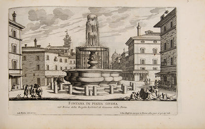 Complete copy of Falda's Il Nuovo Teatro delle Fabriche, et Edificii, in Prospettiva di Roma Moderna, and the first two parts (of four) of Le Fontane di Roma nelle piazze.