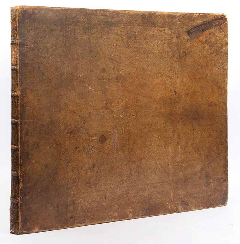 First edition, Atlas only, of Jean Barbault's Nouveau Recueil de Vues des Principales Eglises Places Rues et Palais de Rome Moderne, containing 44 large engraved plates of Rome's monuments.