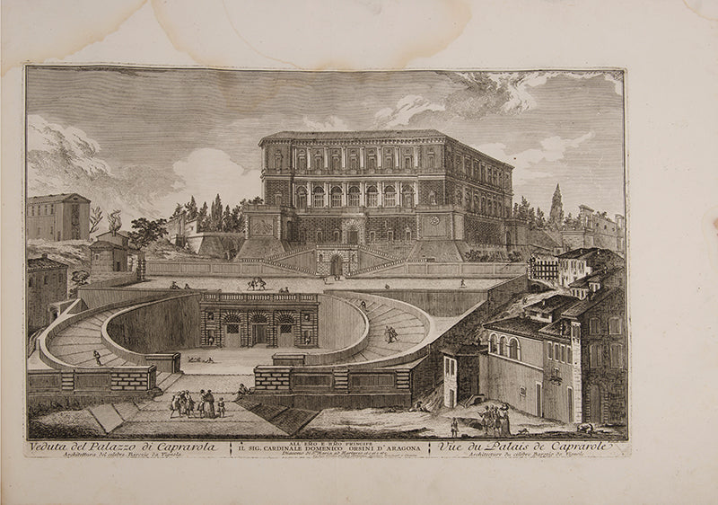 First edition, Atlas only, of Jean Barbault's Nouveau Recueil de Vues des Principales Eglises Places Rues et Palais de Rome Moderne, containing 44 large engraved plates of Rome's monuments.