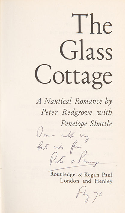First edition of The Glass Cottage by Peter Redgrove and Penelope Shuttle, 1976.