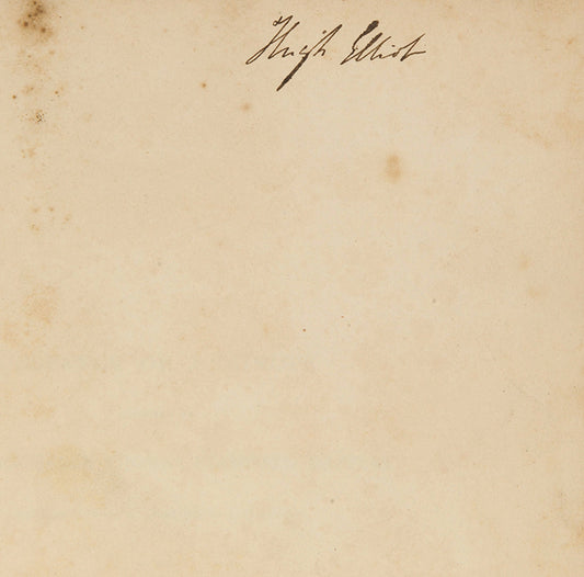 First edition of Stamford Raffles, Substance of  a Minute, the copy of Hugh Elliot (1752-1830), Governor of the Leeward Islands in the British West Indies from 1809 to 1814 and Governor of Madras from 1814 to 1820.